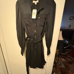 Michael Kors Black Long Sleeve Dress